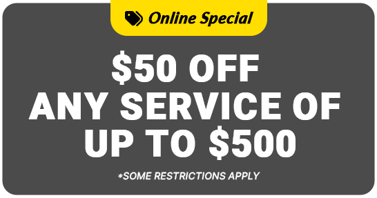 $50 off any service of up to $500